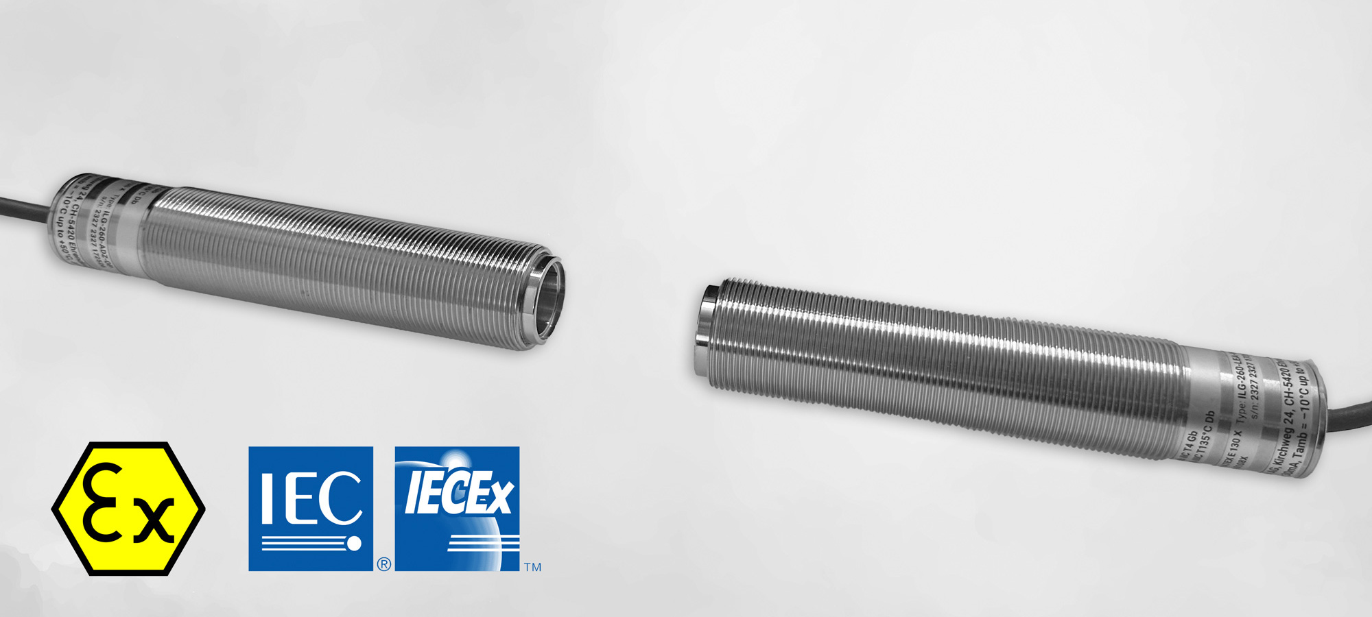 Hochleistungslichtschranke mit Gas- und Staub Ex-Zulassung als Grenzstandüberwachung Hochleistungslichtschranke mit Gas- und Staub Ex-Zulassung als Grenzstandüberwachung